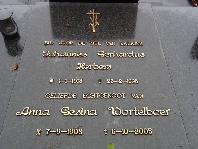 Anna Gesina Wortelboer en Johannes Gerhardus Herbers