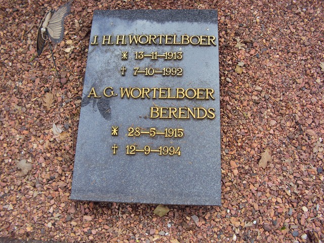 Johannes Hermannus Henrikus Wortelboer en Anna Gebiena Berend