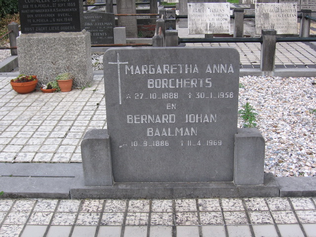 Bernardus Johannes Baalman en Margaretha Anna Borcherts