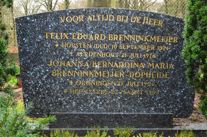 Felix Eduard Brenninkmeijer en Johanna Bernardina Maria Dopheide