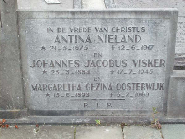 Antina Nieland, Johannes Jacobus Visker en Margaretha Gezina Oosterwijk