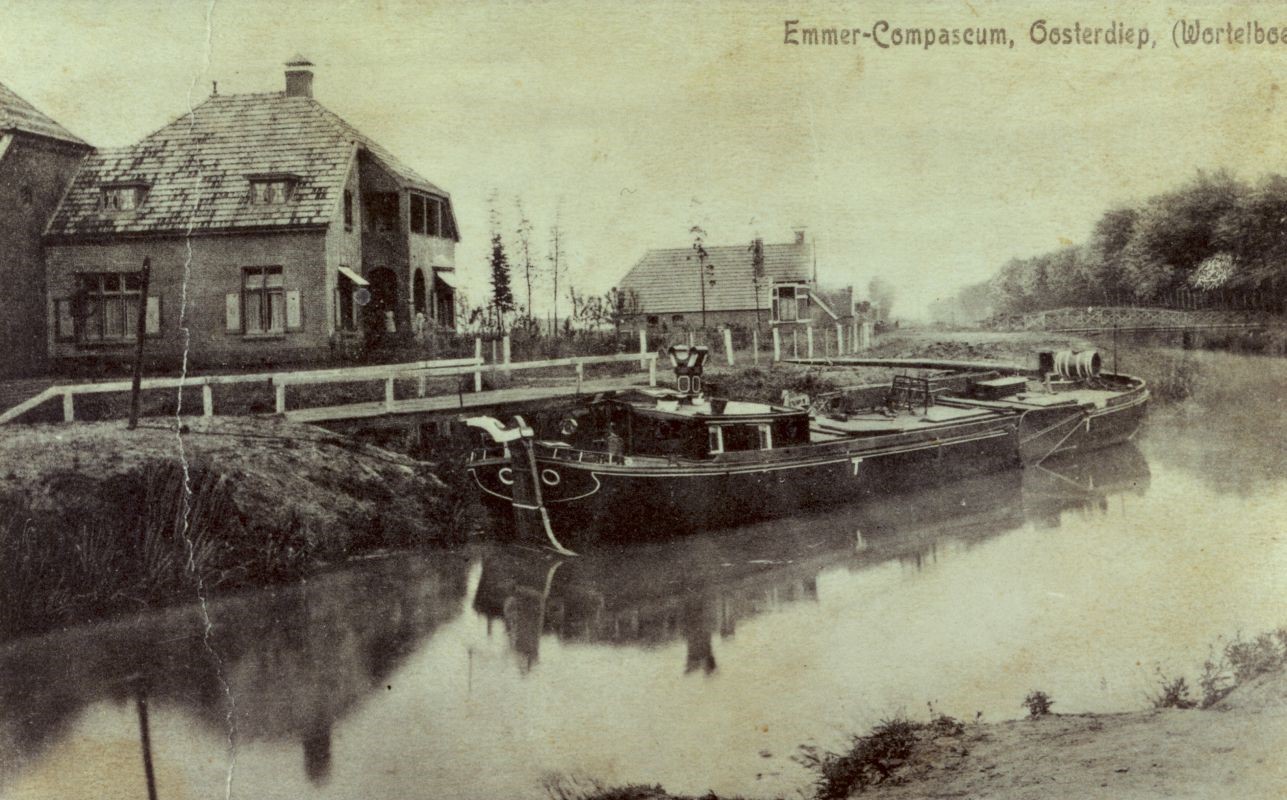 Boerderij Oosterdiep OZ 1 Emmer-Compascum ca 1910