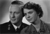 Huwelijksfoto Johannes Bernardus Wortelboer en Maria Anna Brenninkmeijer (1951)